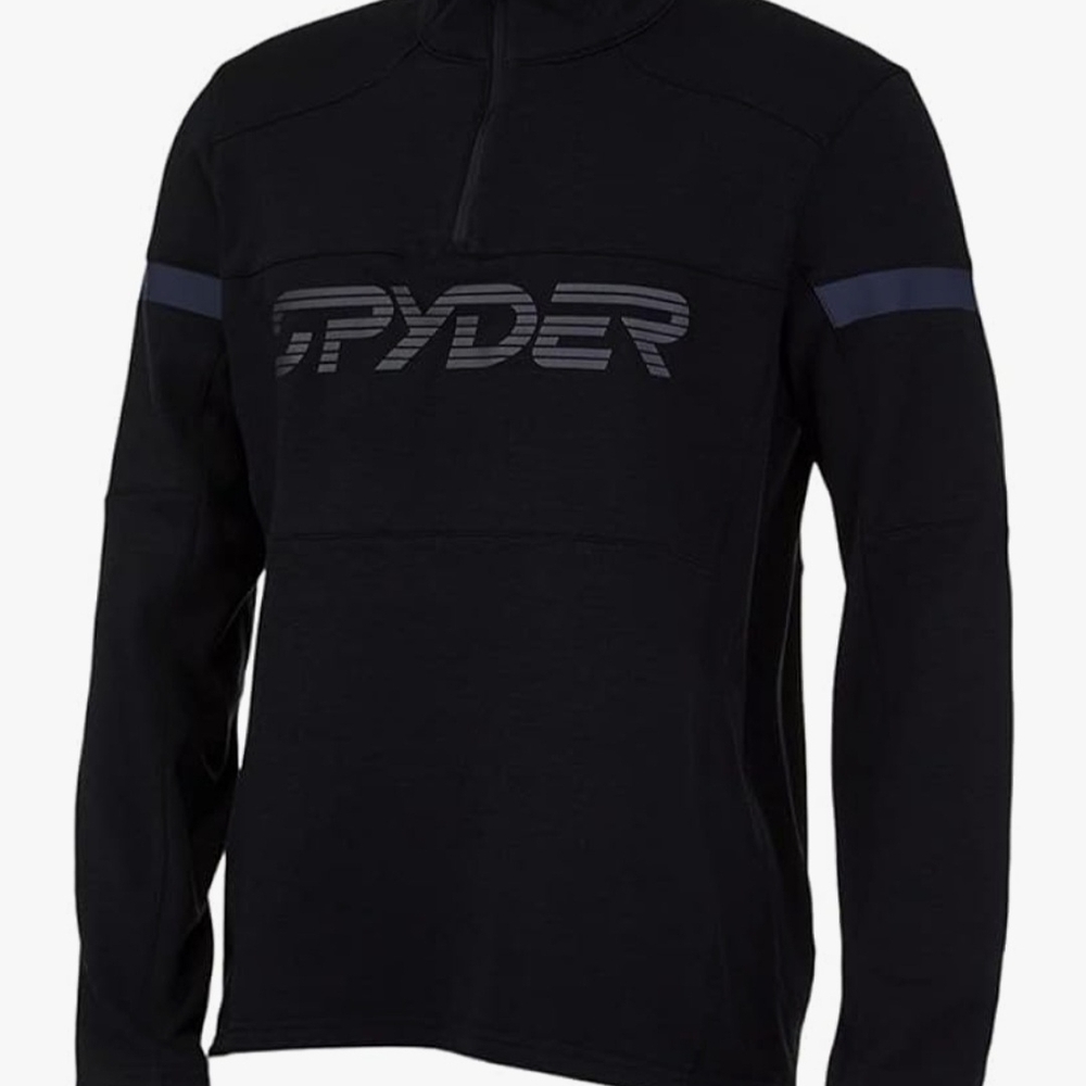 Spyder Speed 1/2-Zip Fleece Mid-Layer Mens Black Large